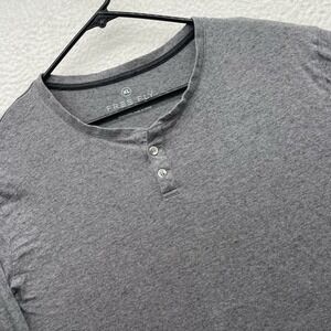 Free Fly Henley Shirt Mens XL Gray Bamboo Performance UPF Fisherman Long Sleeve